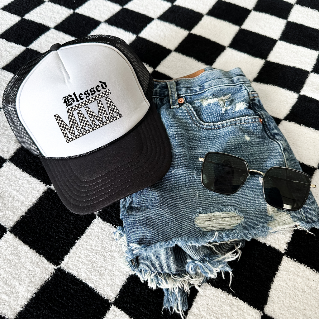 Blessed Mama Foam Trucker Hat