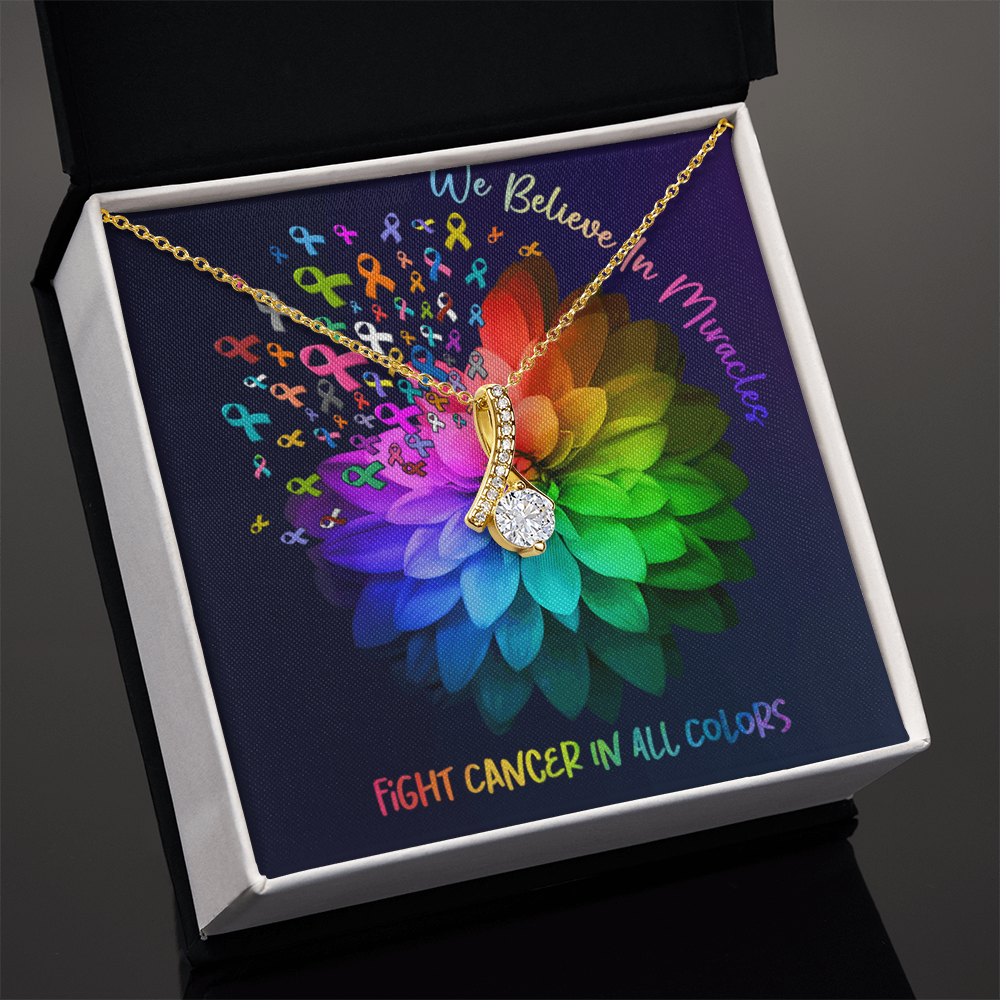 (We Believe In Miracles) Alluring Ribbon Necklace