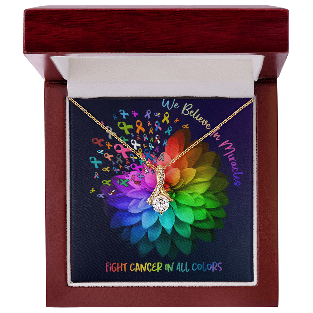 (We Believe In Miracles) Alluring Ribbon Necklace