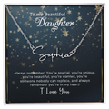 To My Beautiful Daughter Customizable Signature Name Necklace