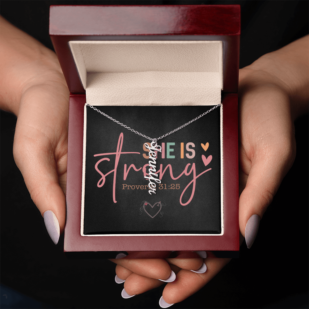 Personalized Vertical Name Necklace