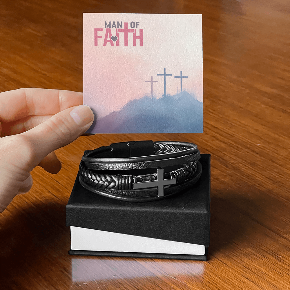 Man Of Faith Men's Cross Bracelet