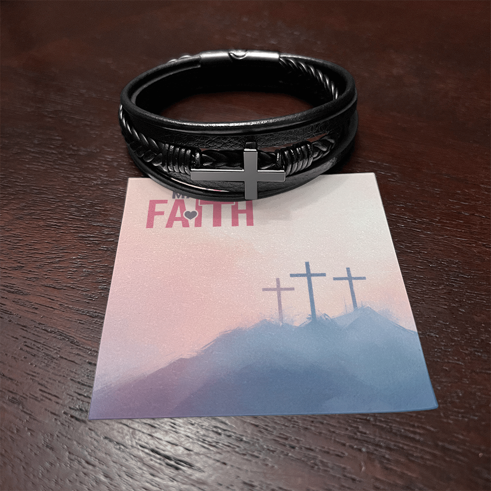 Man Of Faith Men's Cross Bracelet