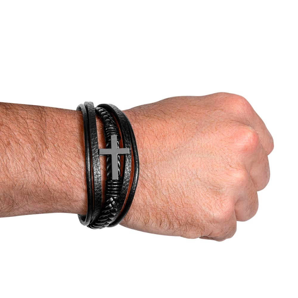 Man Of Faith Men's Cross Bracelet