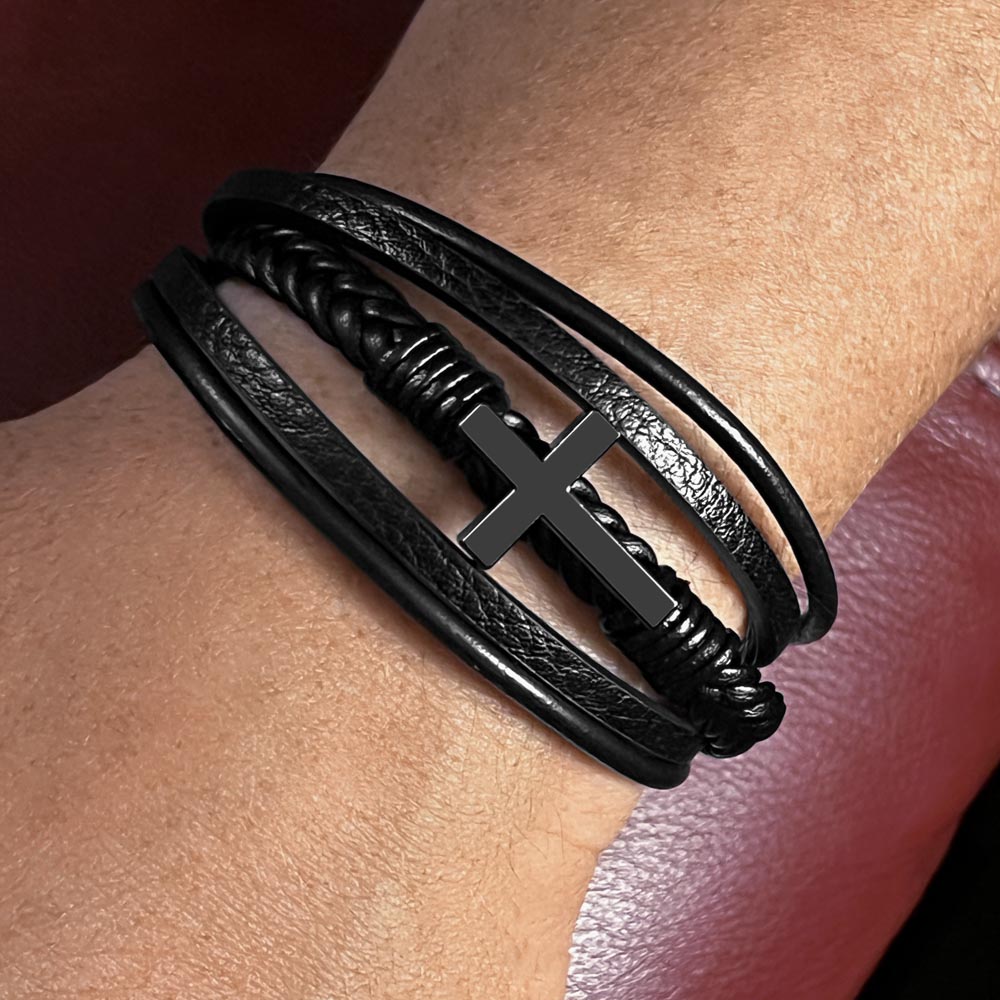 Man Of Faith Men's Cross Bracelet
