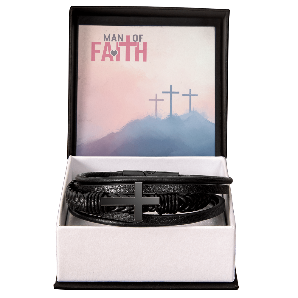 Man Of Faith Men's Cross Bracelet
