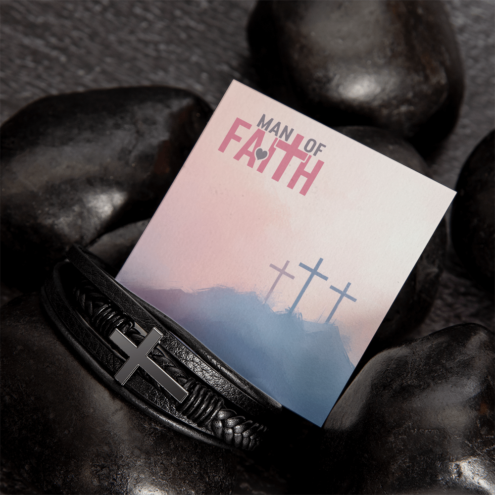 Man Of Faith Men's Cross Bracelet