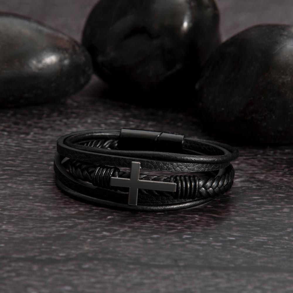 Man Of Faith Men's Cross Bracelet