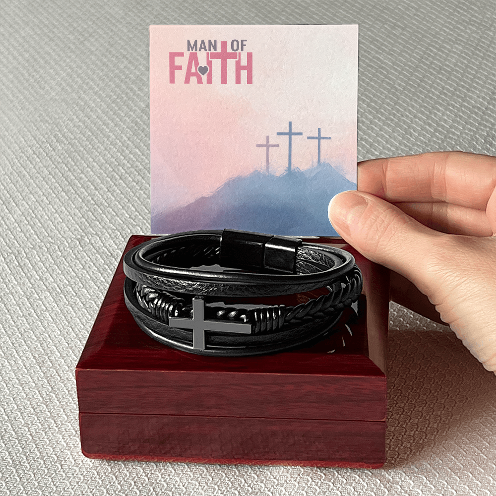 Man Of Faith Men's Cross Bracelet