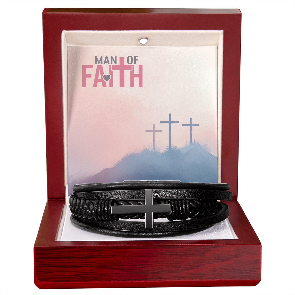 Man Of Faith Men's Cross Bracelet