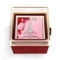 To My Gorgeous Wife Alluring Beauty with Rotating Rose Gift Box