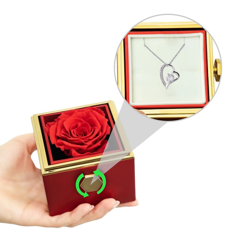 Forever Love with Rotating Rose Gift Box