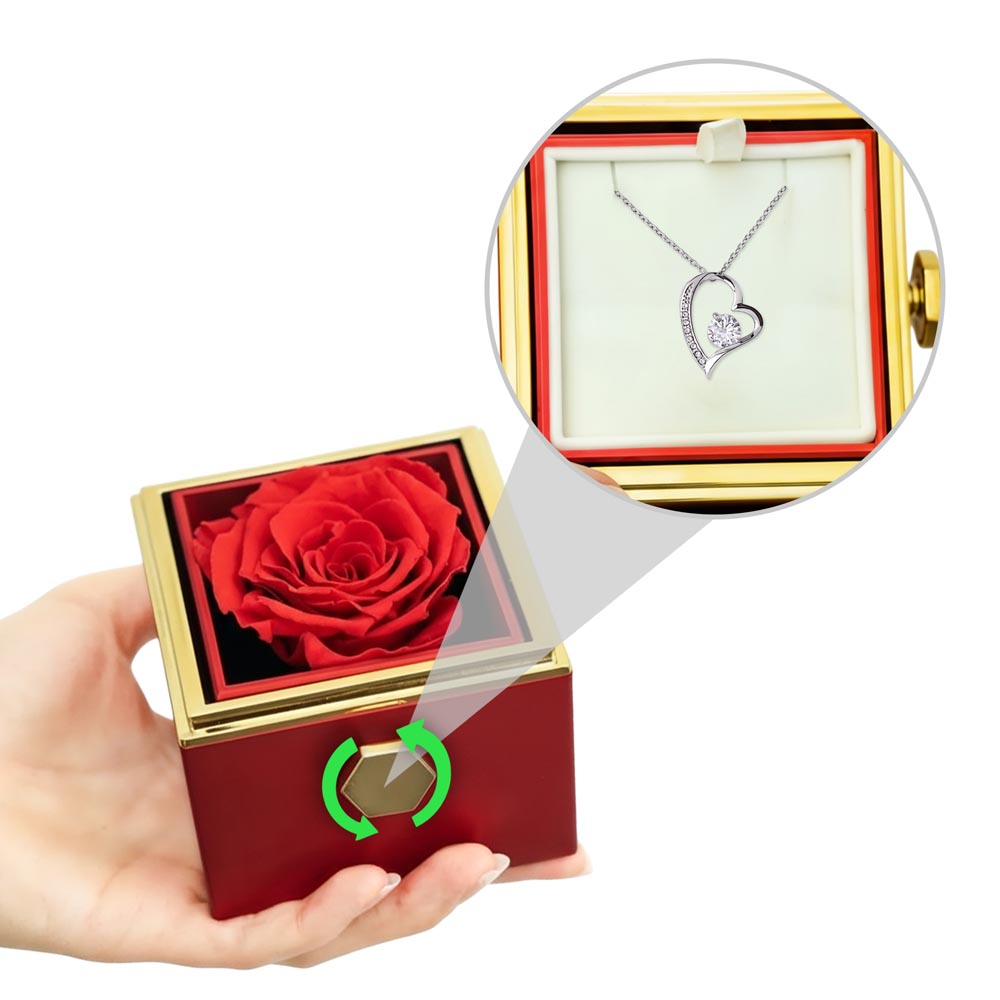 Forever Love with Rotating Rose Gift Box